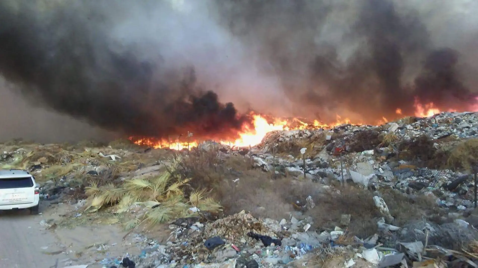 humo en pto peñasco basuron