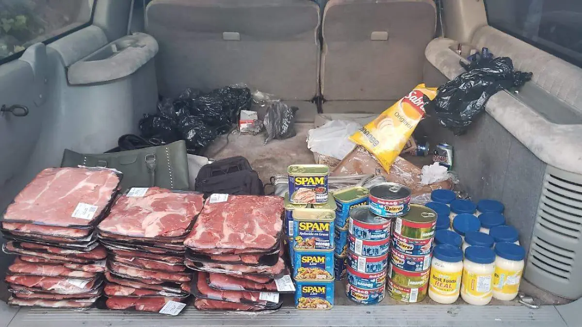 Mercancía robada supermercado