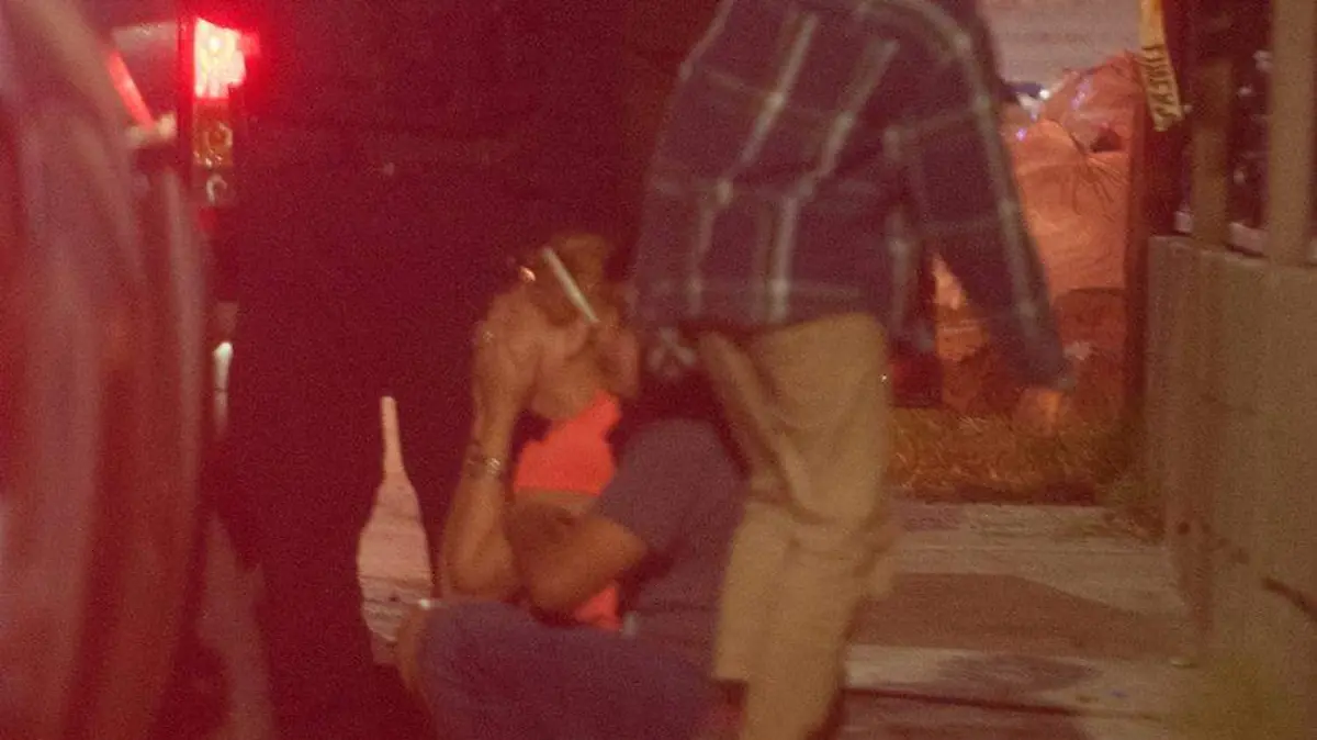 Mujer golpeada
