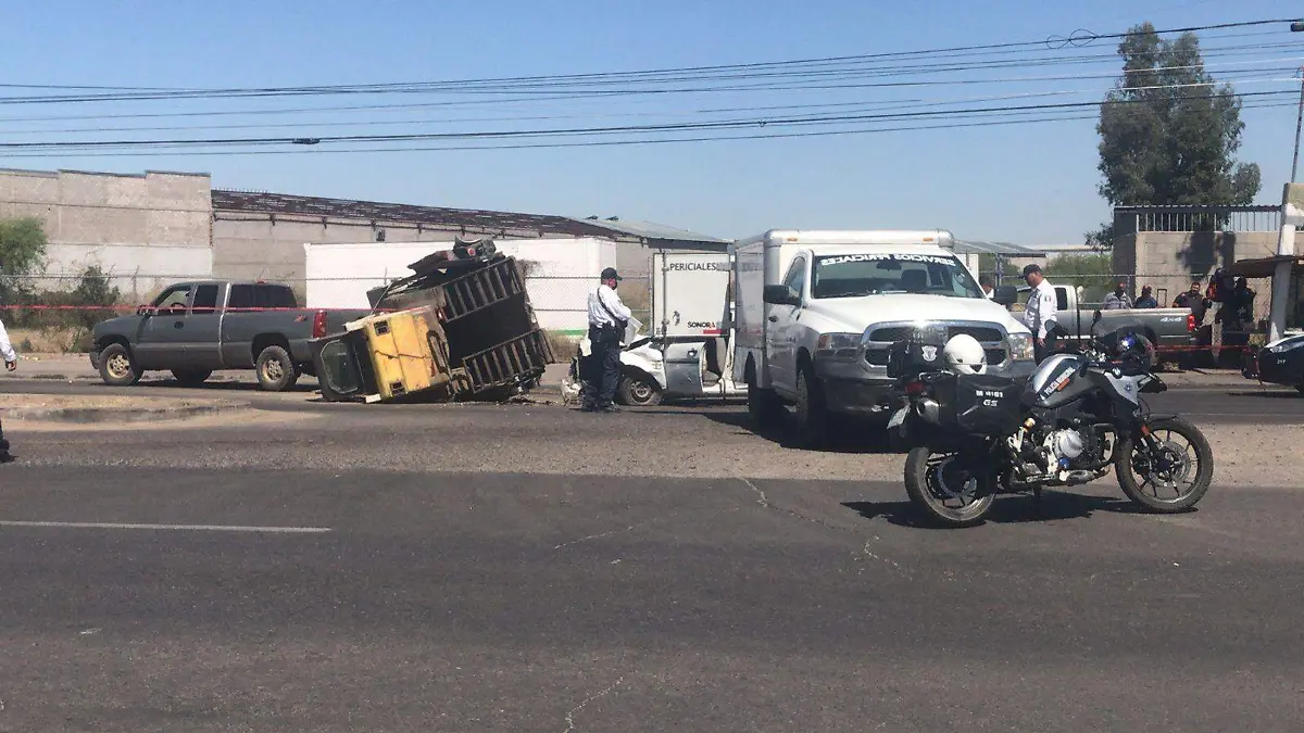 Accidente al nororiente de Hermosillo dejó una persona sin vida