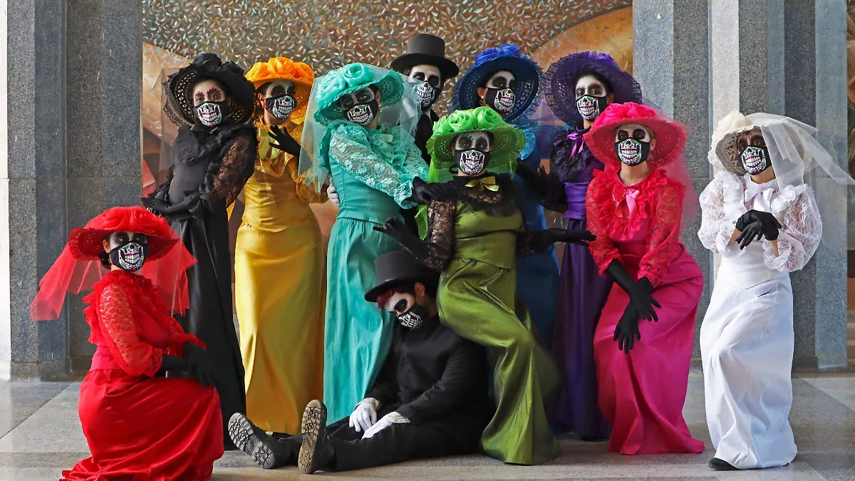 Procesión de catrinas de la Universidad de Sonora