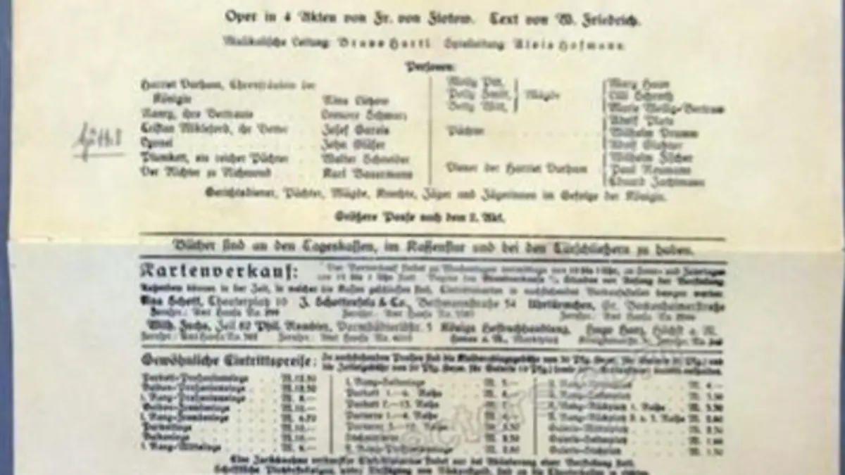 Programa de teatro 1919