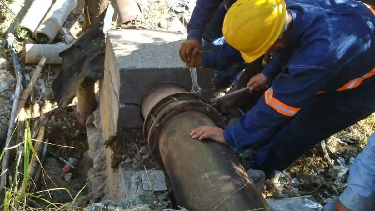 Reparación tubería