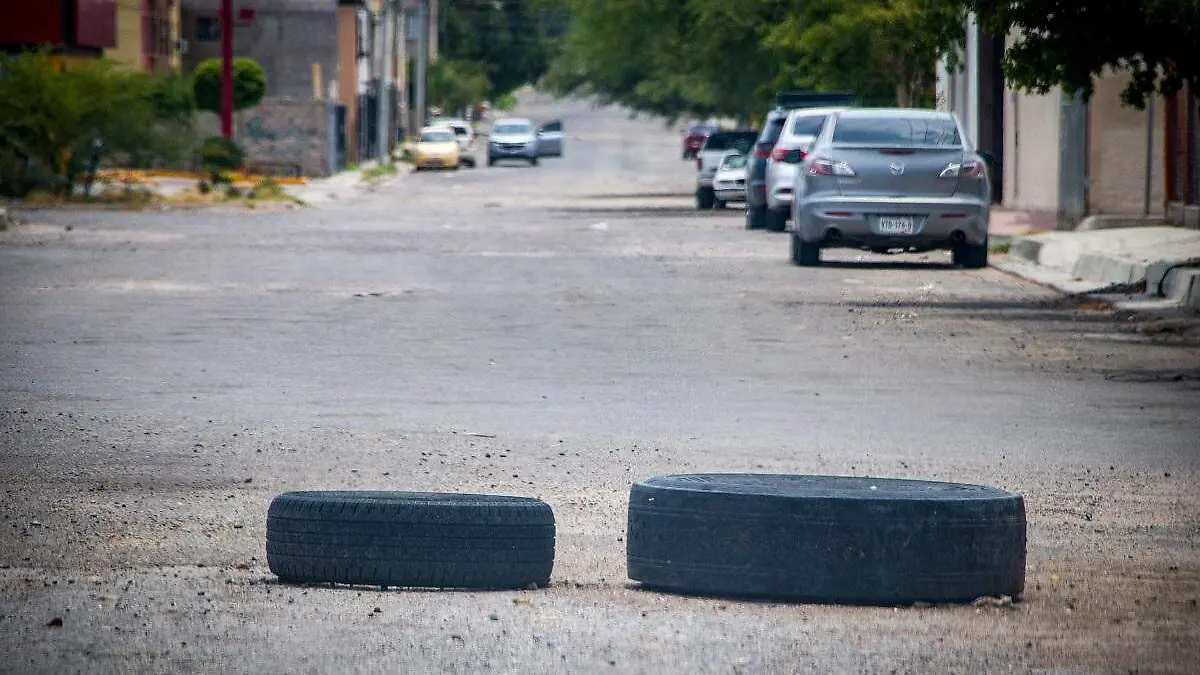 llantas para señalizar baches en Hermosillo