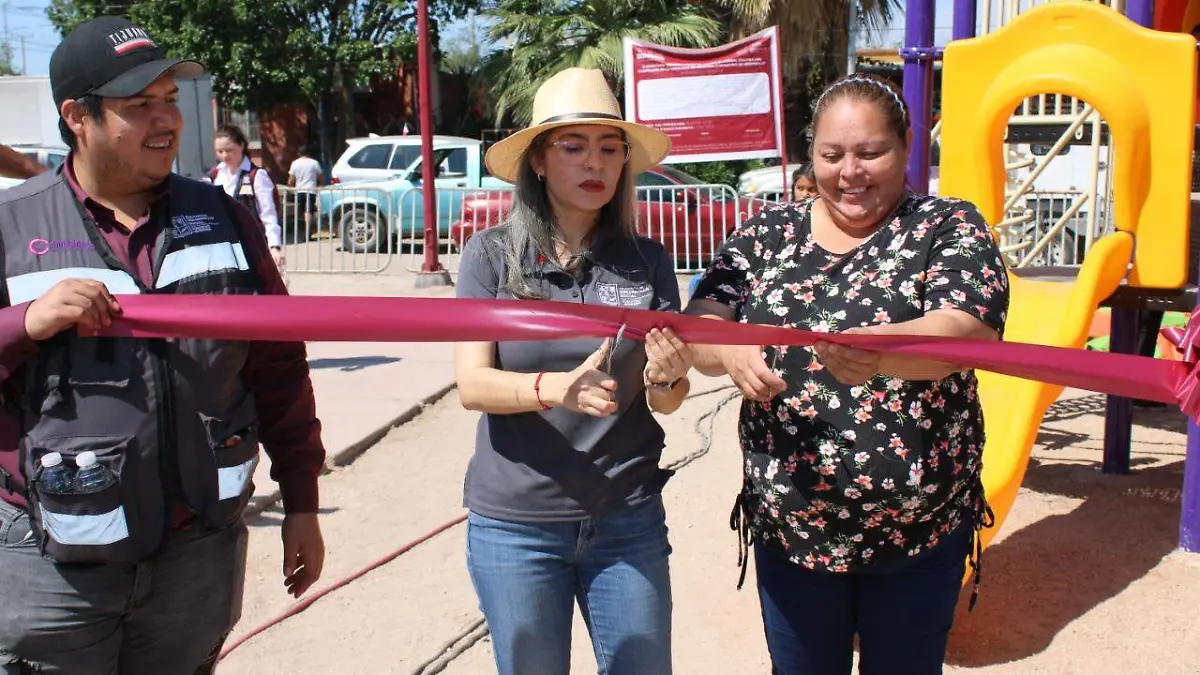 Wendy Briceño inaugura el parque restaurado
