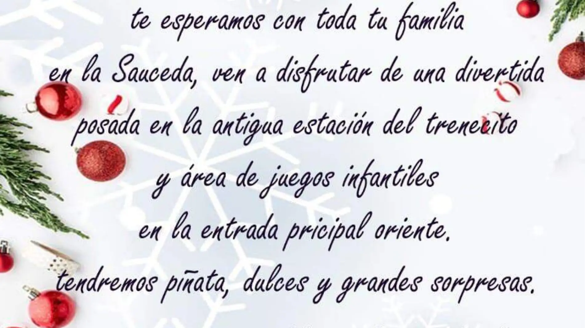 Sonora Pahuer invita a familias a su posada en la Sauceda 