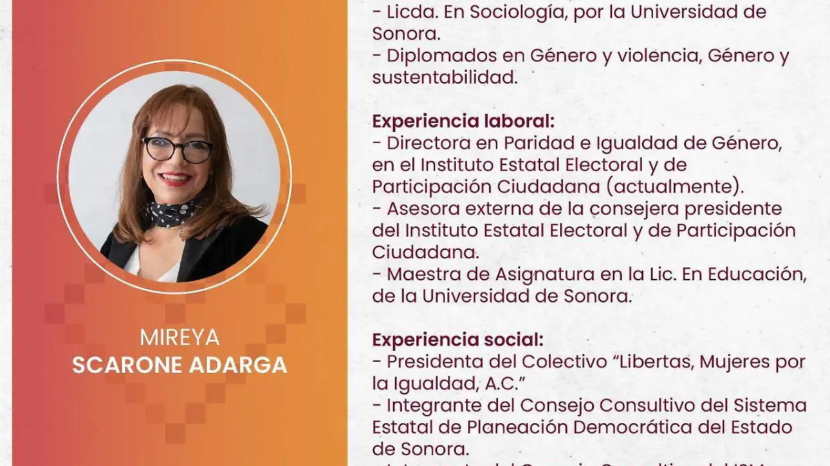 Ficha descriptiva de Mireya Scarone