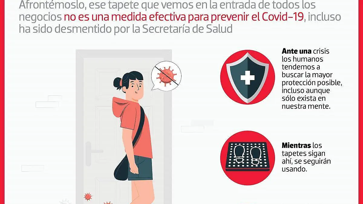 Infografía tapetes sanitizantes