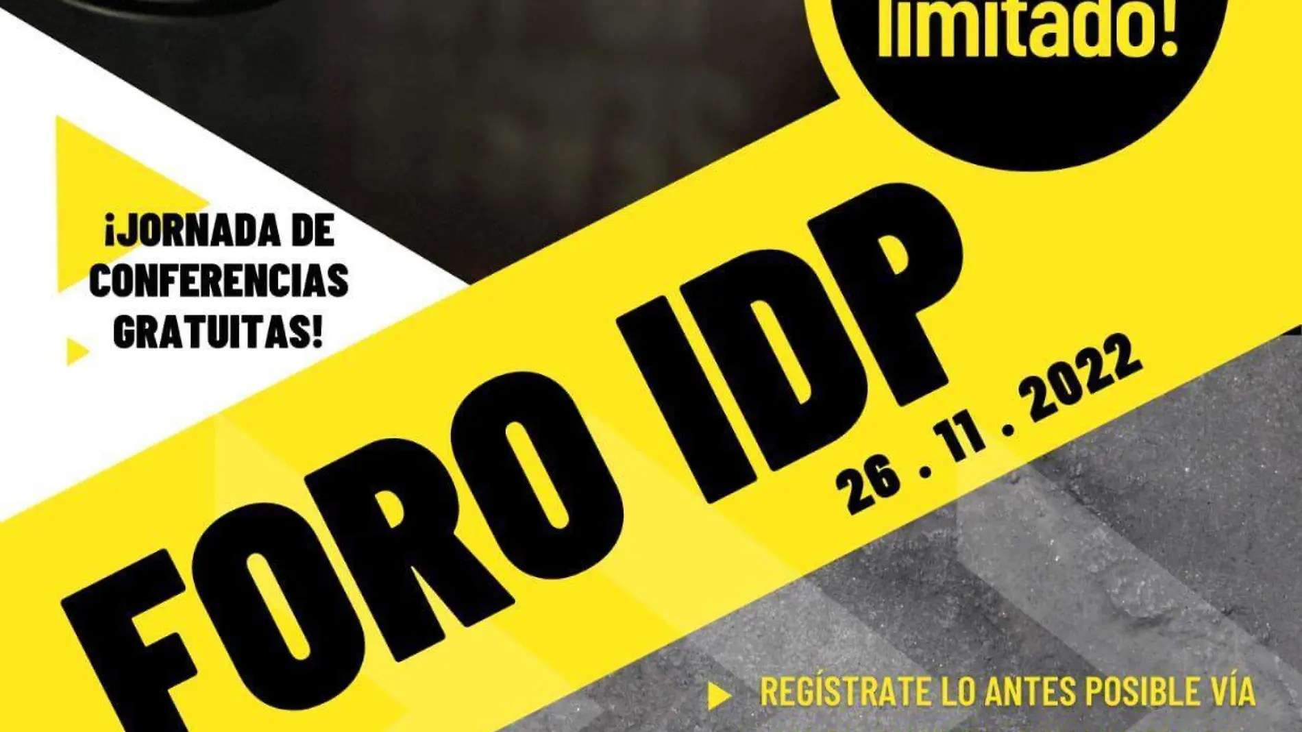 El foro IDP será el sábado 26 de noviembre