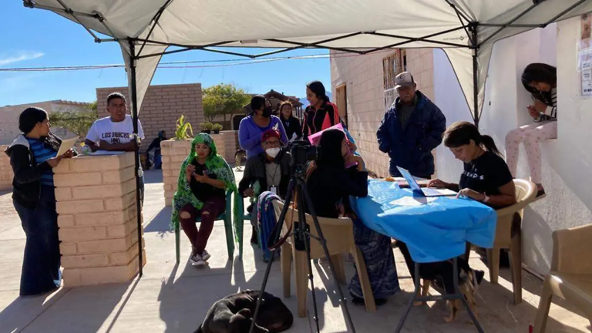 Censo en comunidad Comcaac 