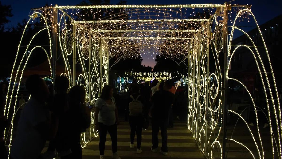Las luces embellecieron el bulevar Hidalgo