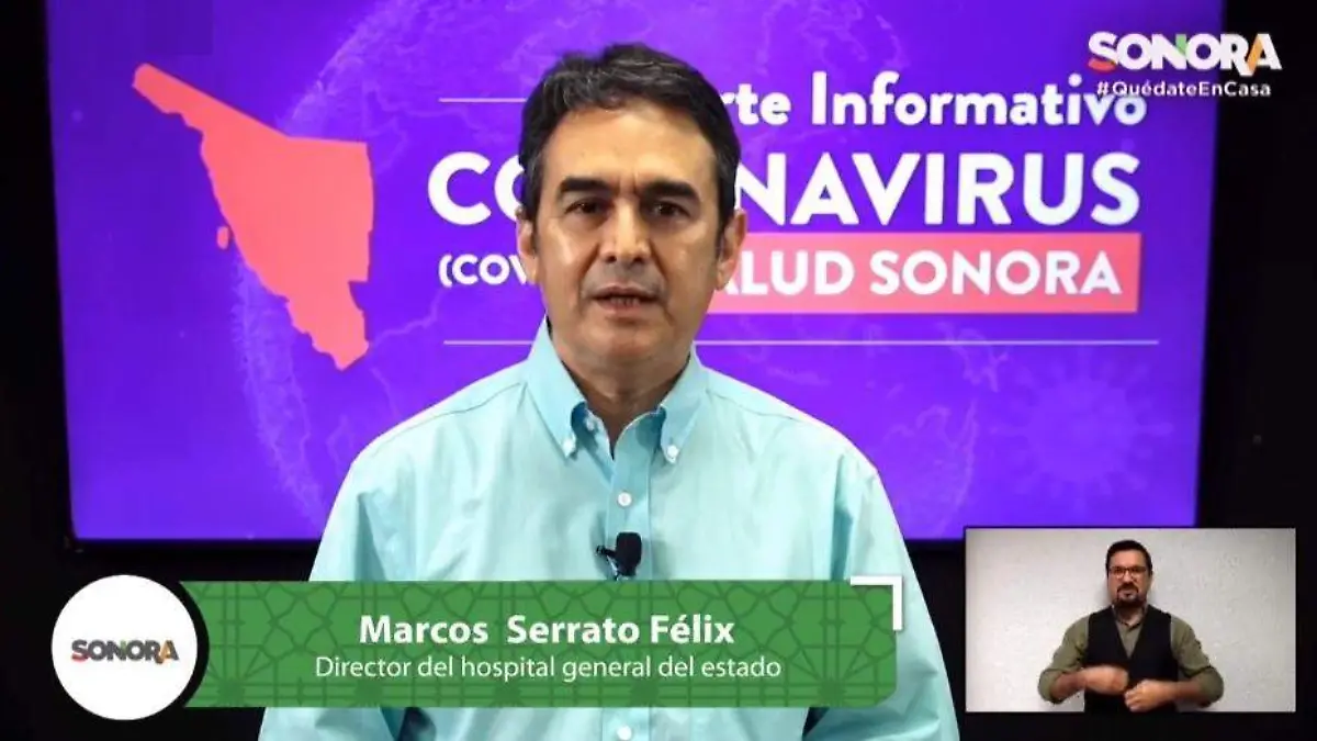 doctor Marcos Serrato director del Hospital General del Estado HGE
