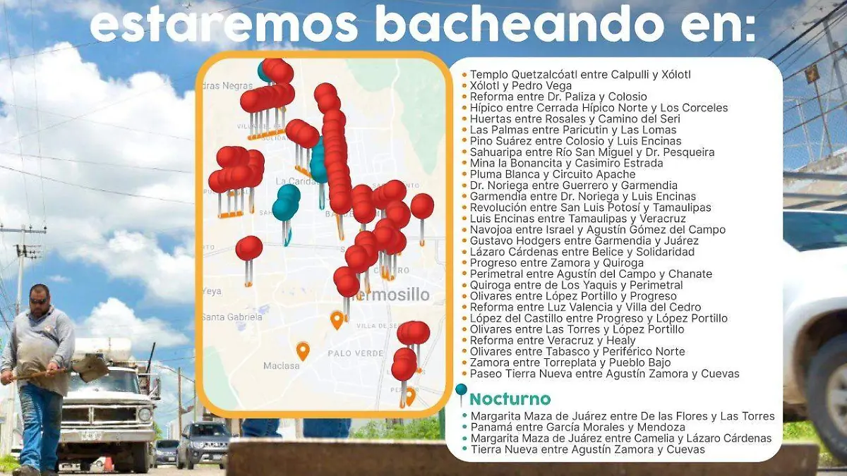 Ayuntamiento de Hermosillo espera tapar 300 mil baches para fin de año