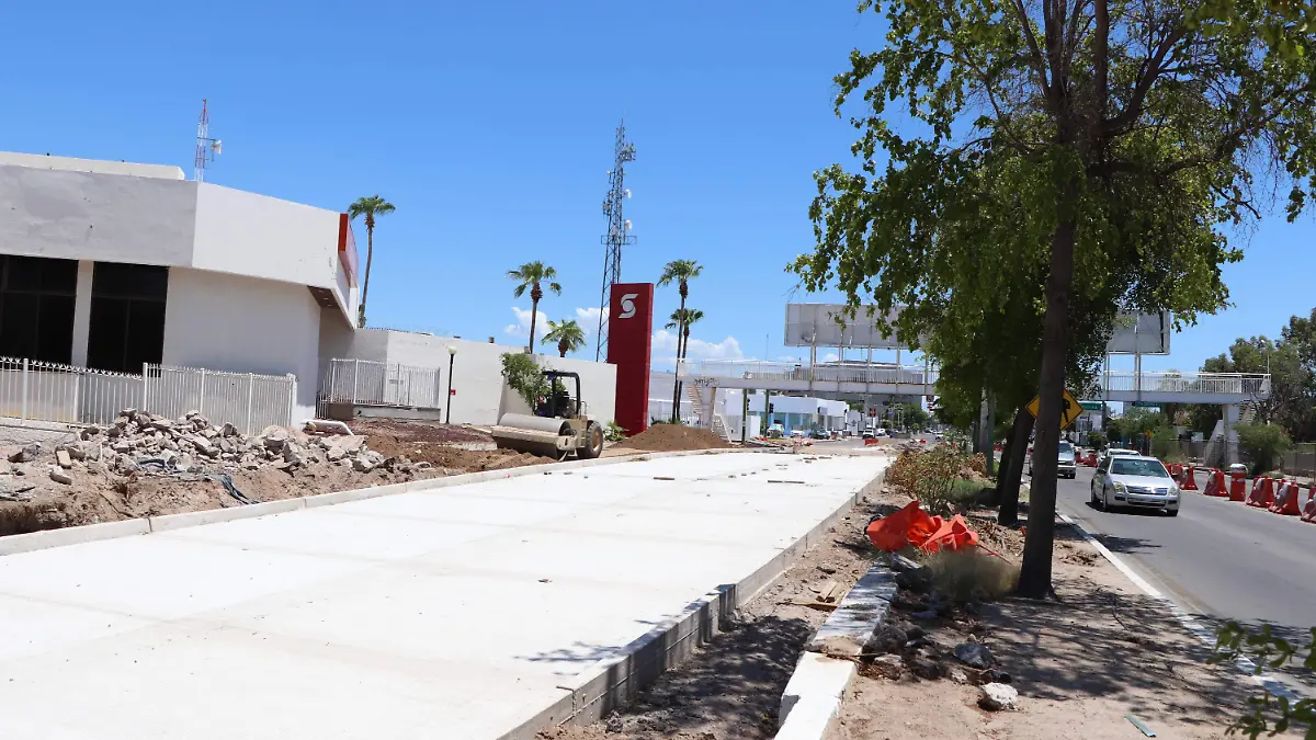 Avance obra puente desnivel Luis Encinas