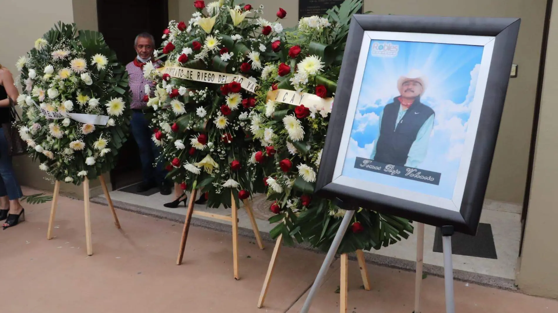 funeral del activista yaqui Tomás Rojo Valencia