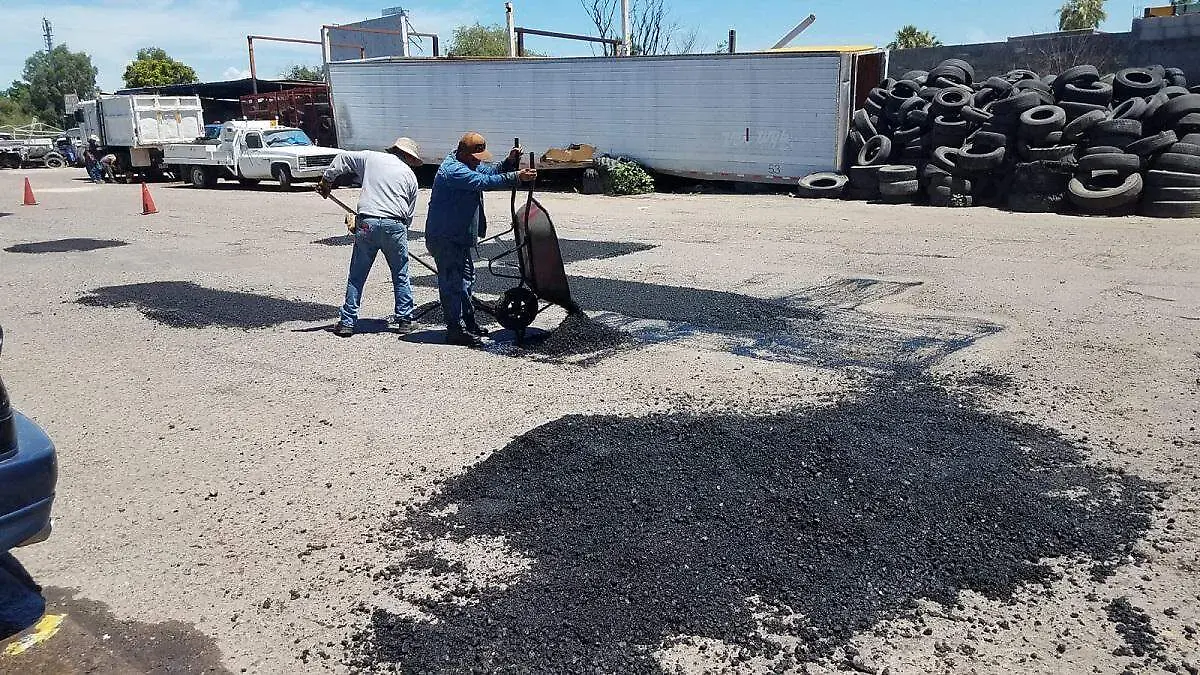 Bacheo de calles