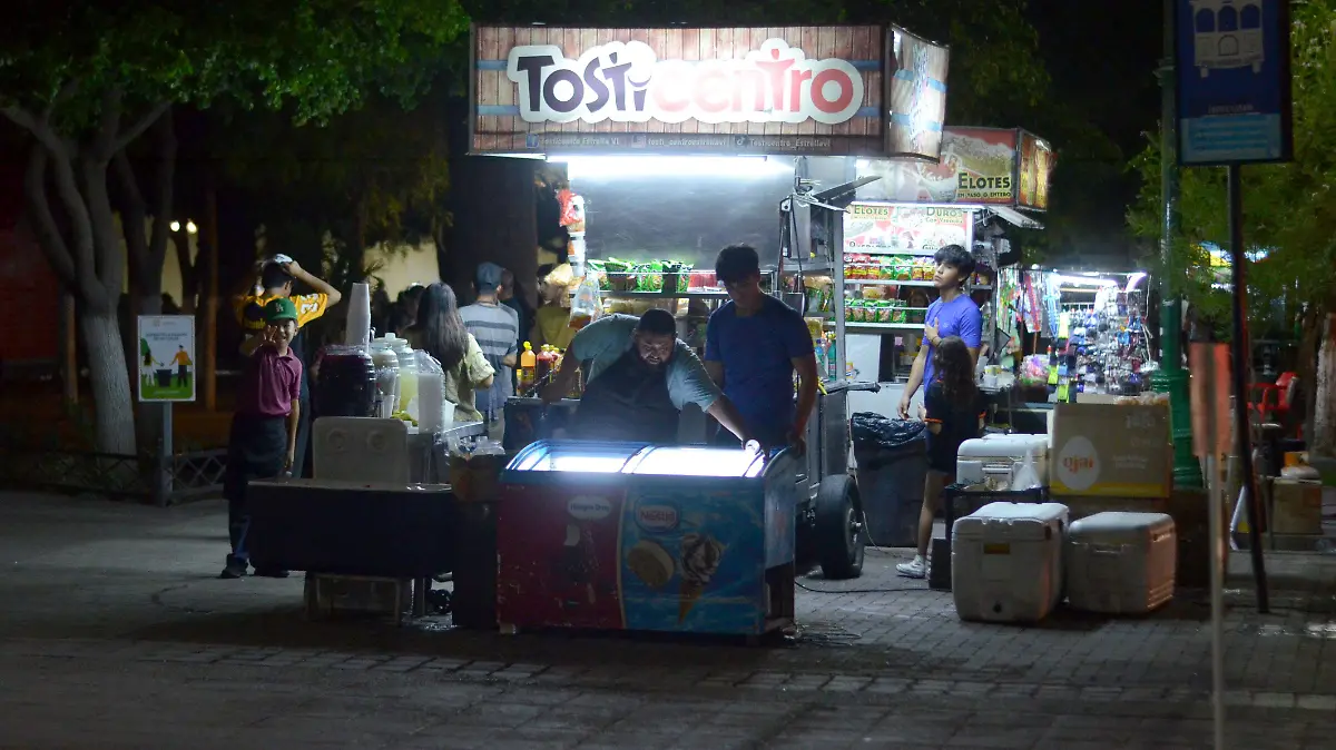 Comida callejera, puestos
