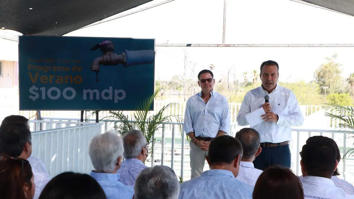 Anunció las inversiones para la infraestructura de agua