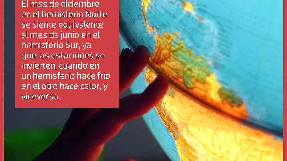 Infografía de hemisferios frío o calor