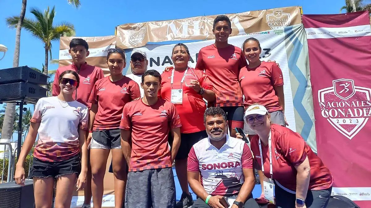 Sonora segundo lugar general en triatlón