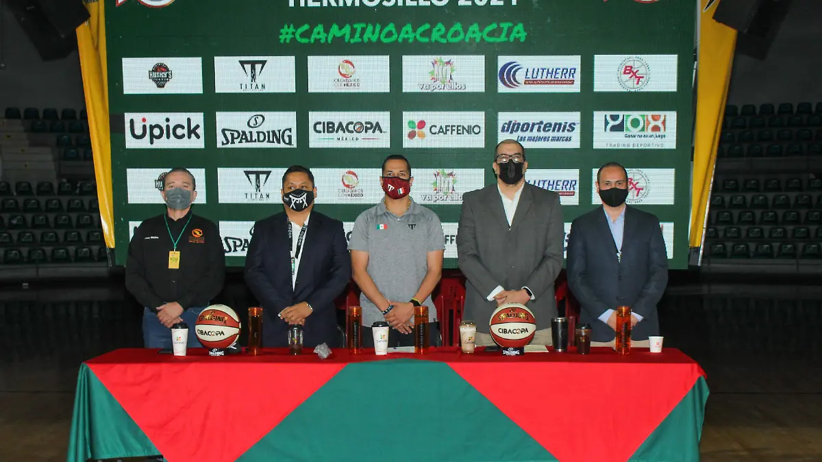 Concentración de la prelista de la selección nacional de básquetbol en sonora