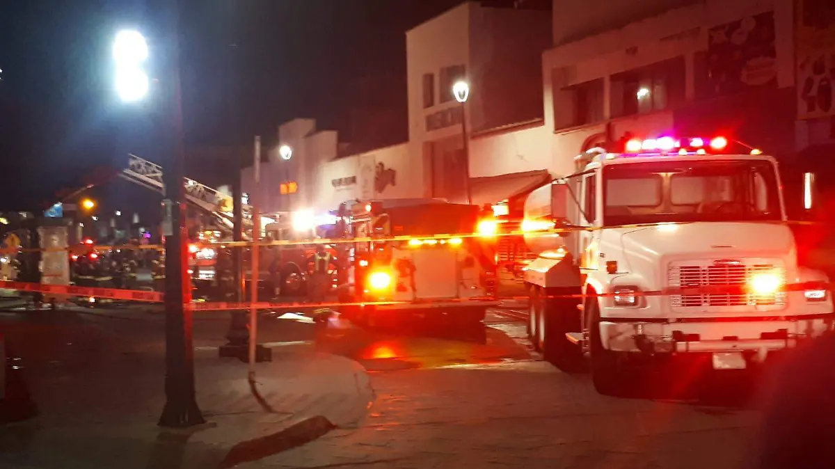 Incendio en comercio