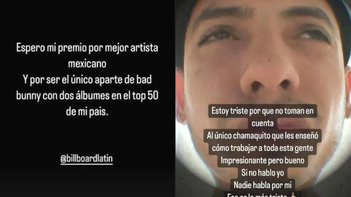 Natanael Cano publicó una historia en redes sociales