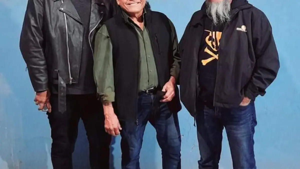 Memo Salas (Manager Khafra) con Pascual Meza & Carlos Avilez (La Cuca)