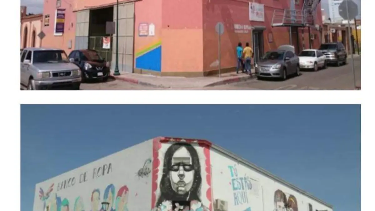 Banco de Ropa antes y después