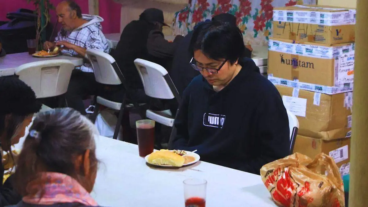 Japonés en albergue Casa Amiga
