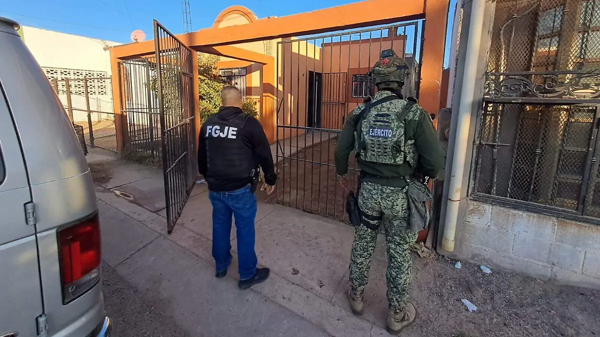 Operativo en El Sahuaro - Cortesía FGJE