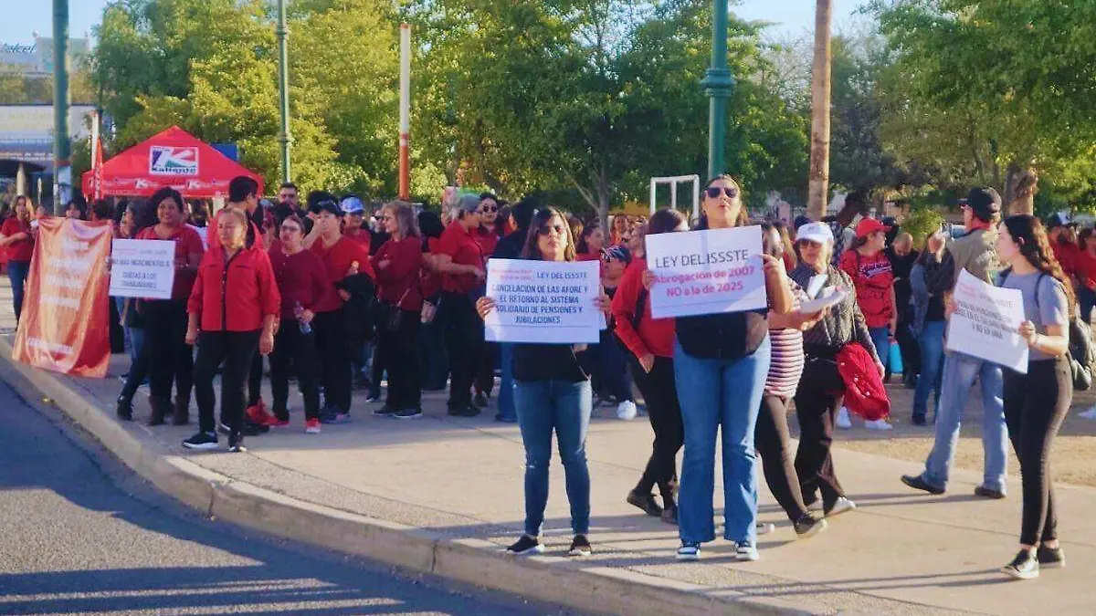Protesta maestros Issste