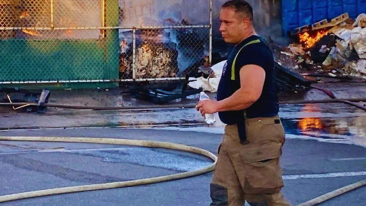 Incendio recicladora