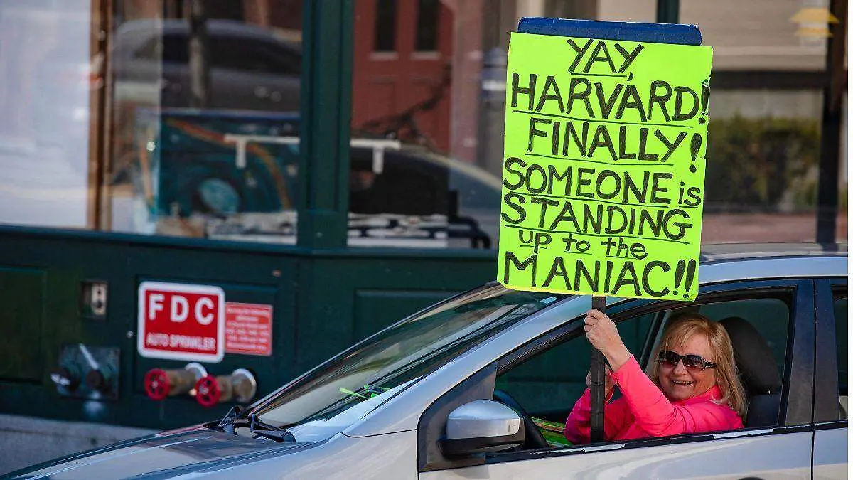 Manifestaciones universidad de Harvard