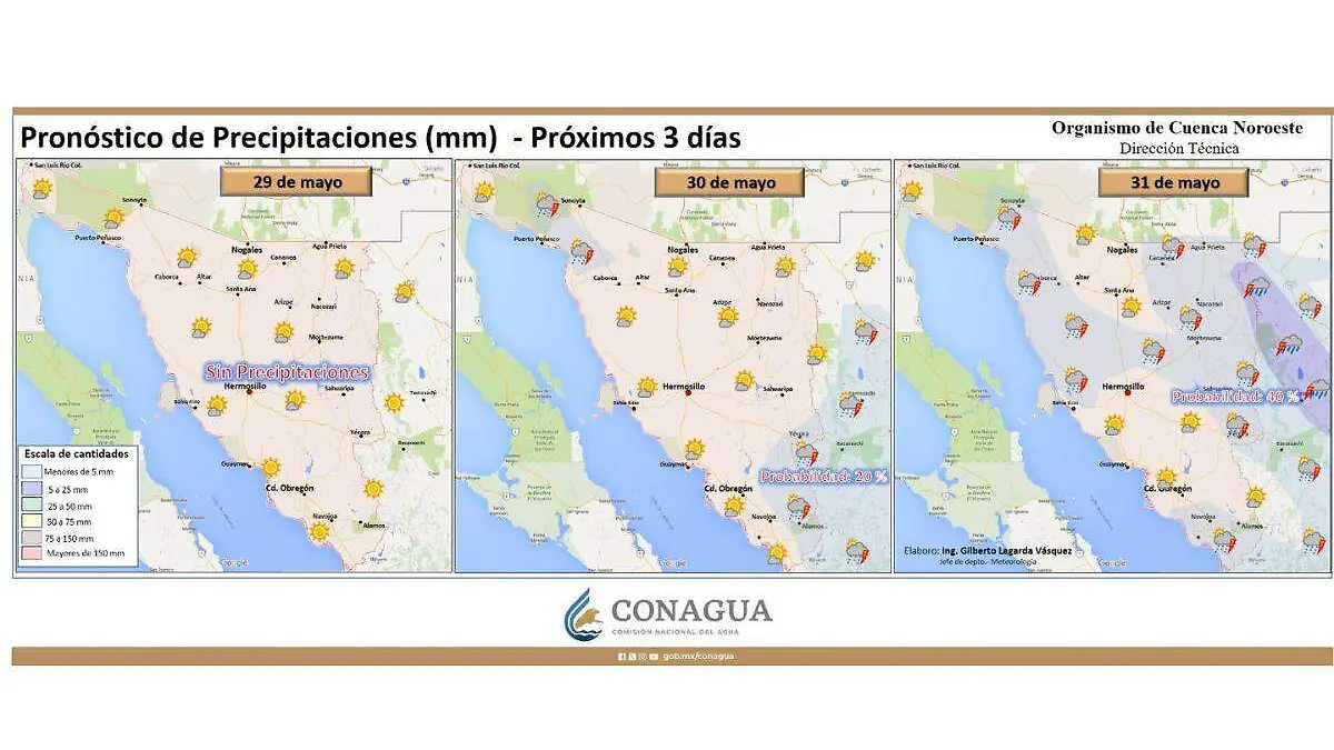 Clima en Sonora: municipios con pronóstico de lluvia este fin de semana