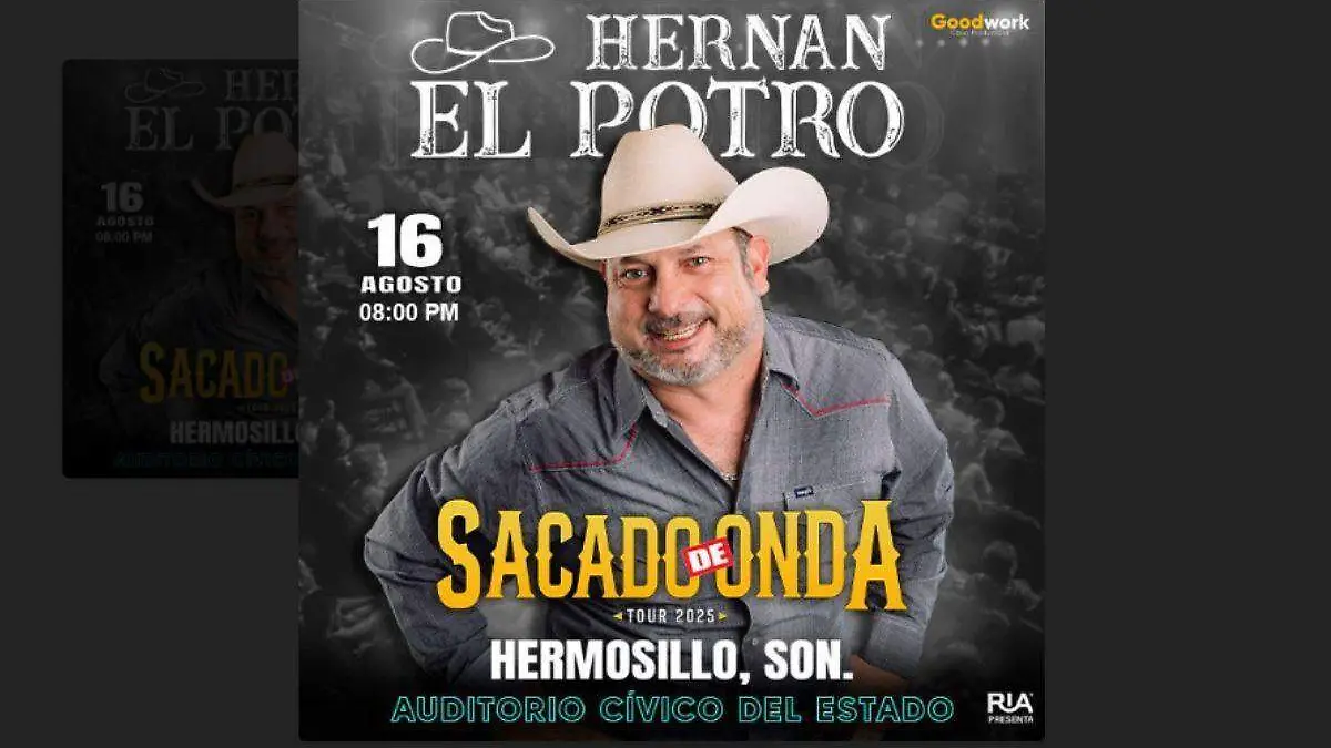 Hernán "El Potro" en Hermosillo flyer