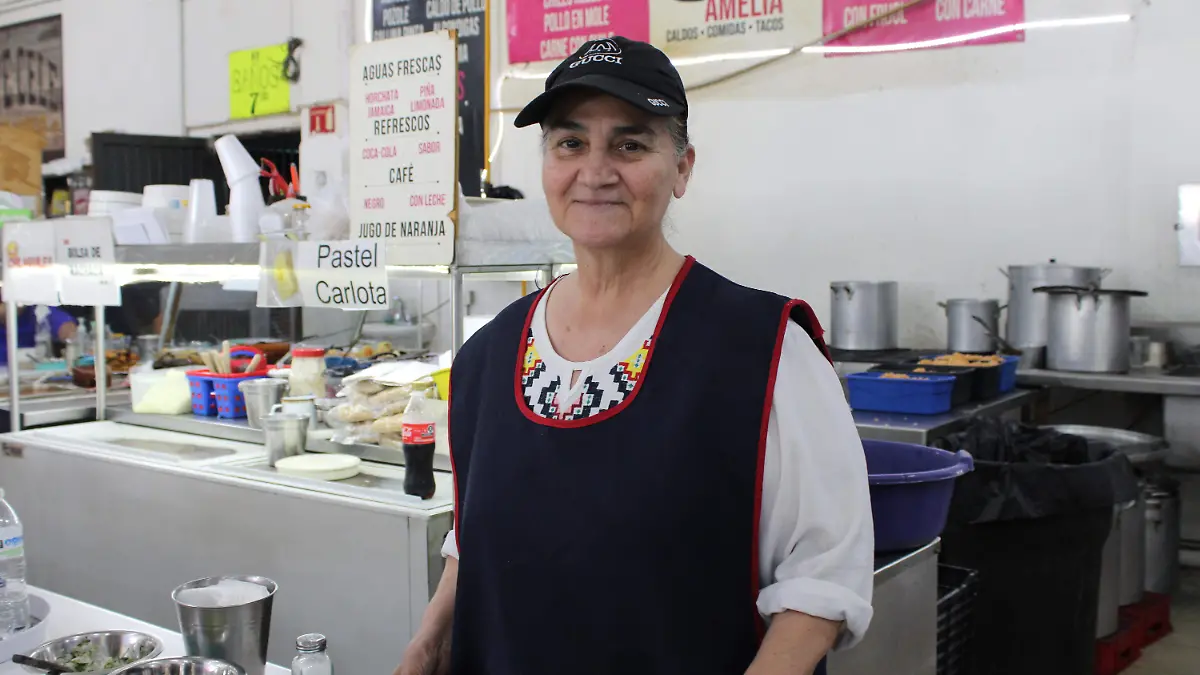 Migdelina Castillo, presidenta de los Locatarios del Mercado Municipal