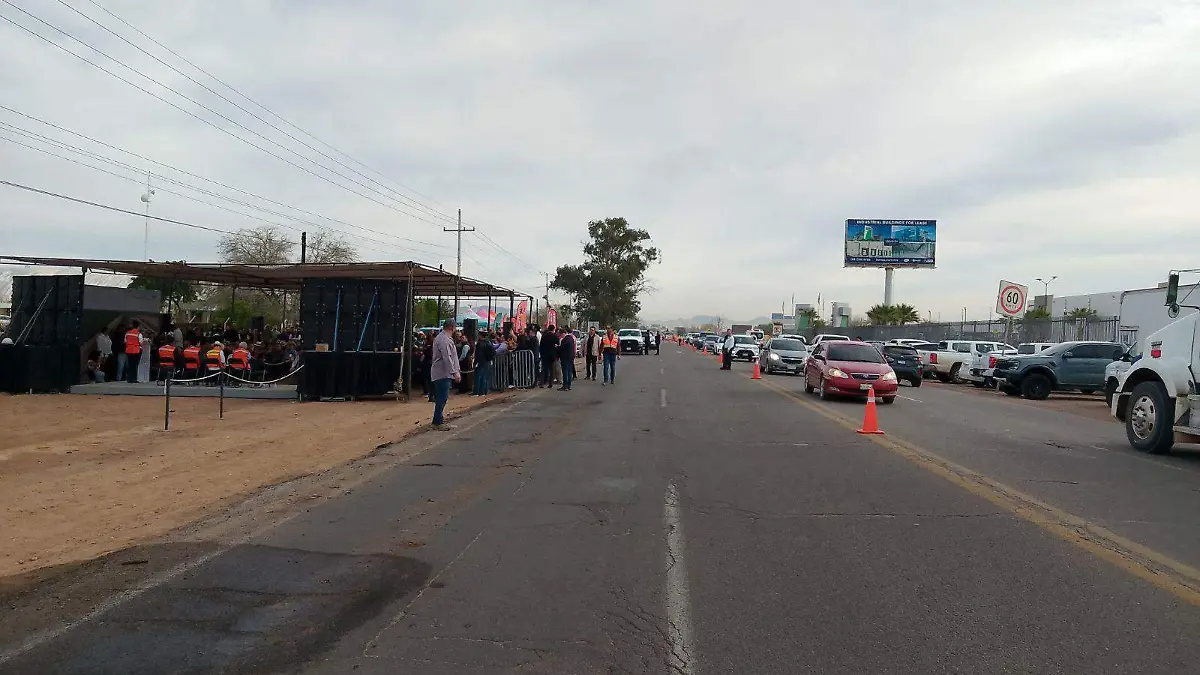 modernización de la carretera Bahía de Kino