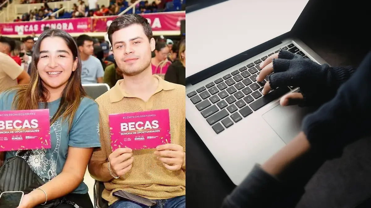 TWO IMAGES  FRAUDE BECAS