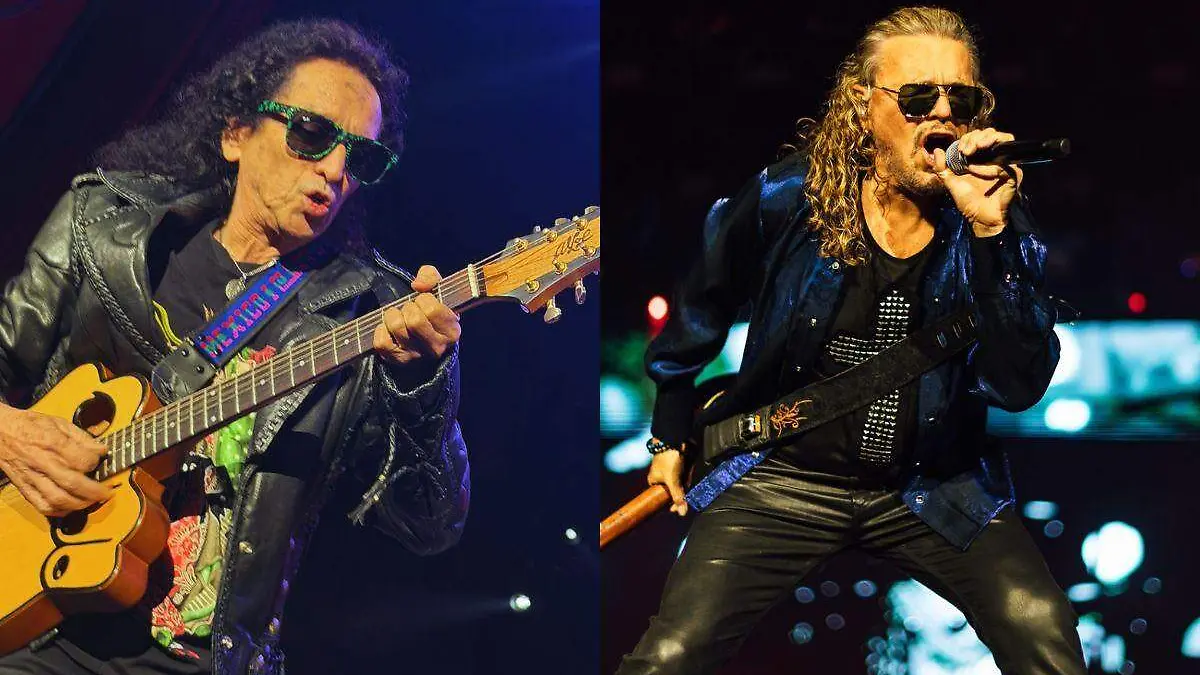 Alex Lora de El Tri y Fer de Maná