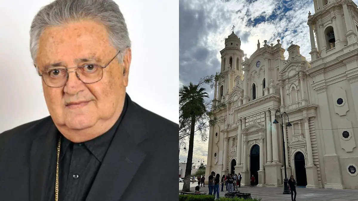 TWO IMAGES  Mons. José Ulises Macías Salcedo, arzobispo emérito de Hermosillo