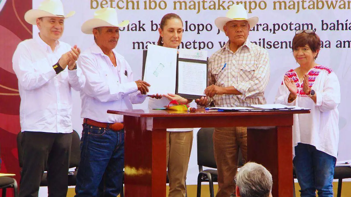 Claudia Sheinbaum Pueblo Yaqui_