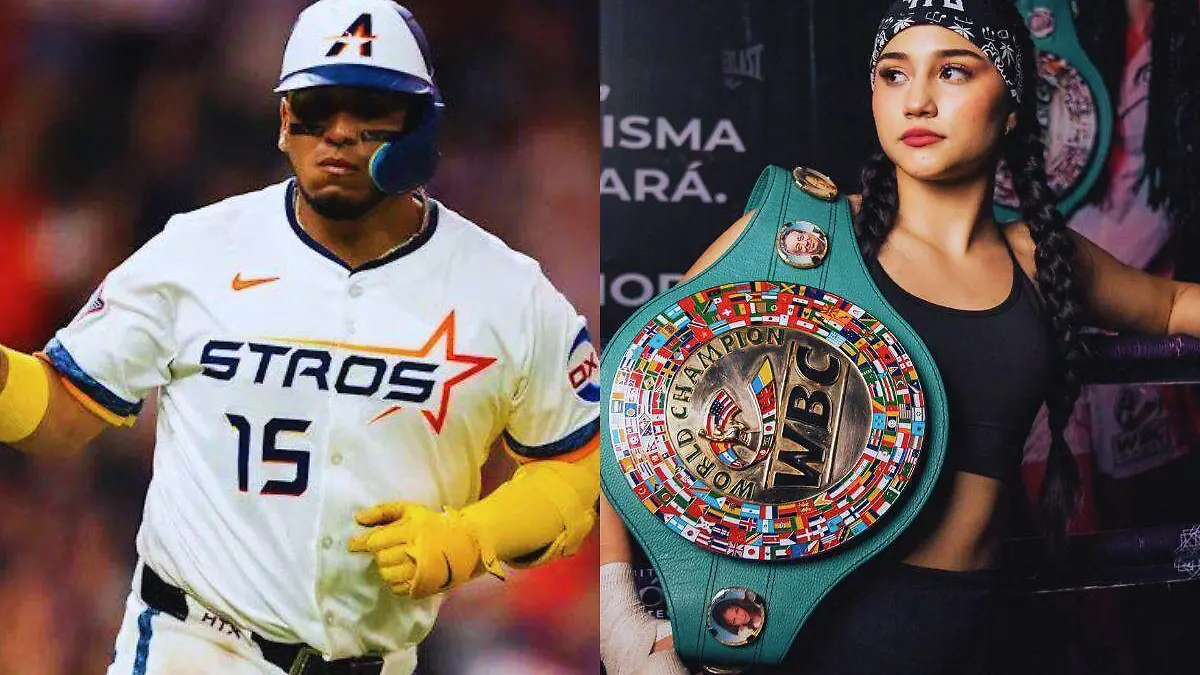 Isaac Paredes y Camila Zamorano