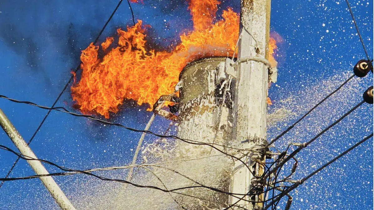 Explosión transformador