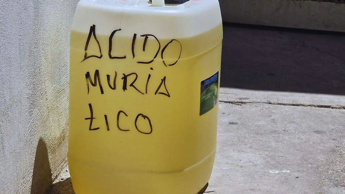 Derrame ácido muriático