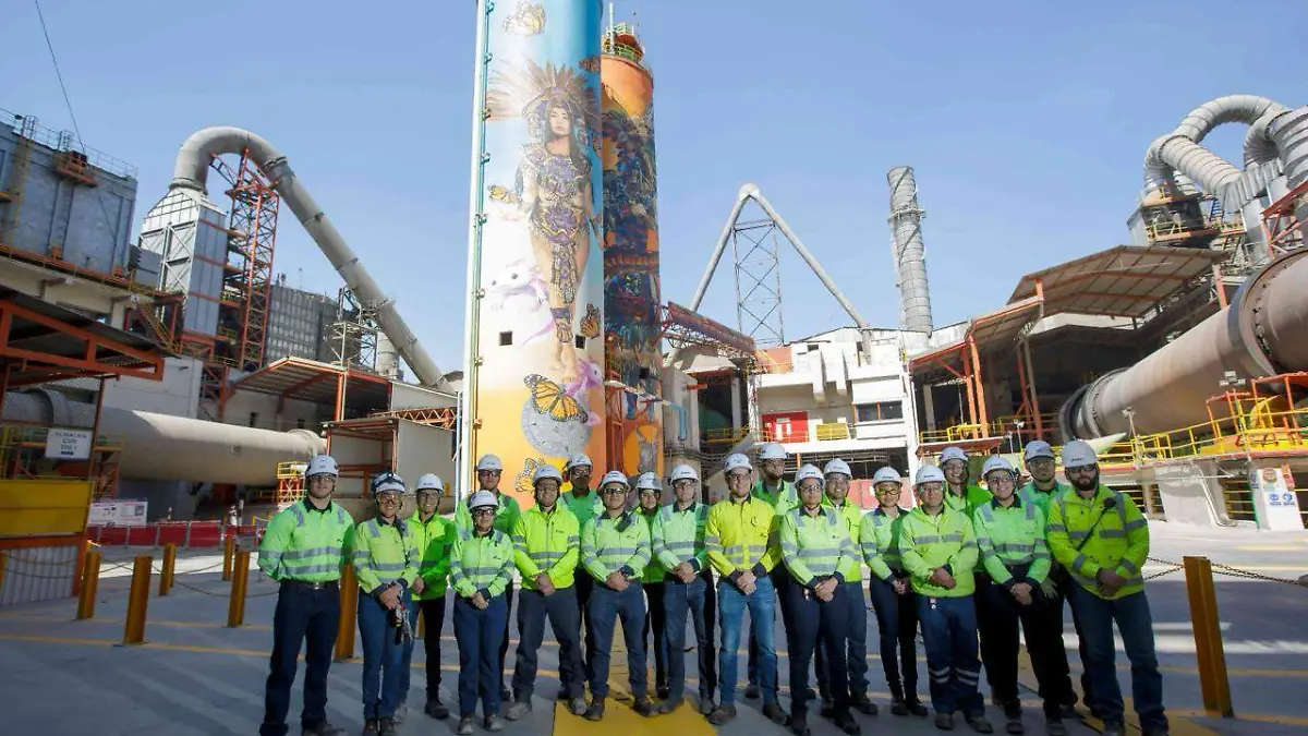 Mural adorna la Planta Barrientos de Cemex