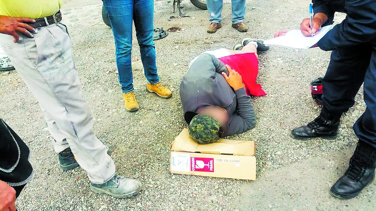 MOTOCICLISTA ATROPELLADO