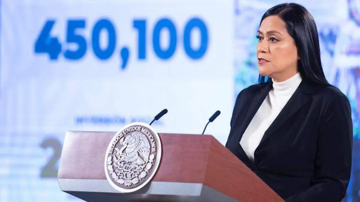 La secretaria del Bienestar, Ariadna Montiel