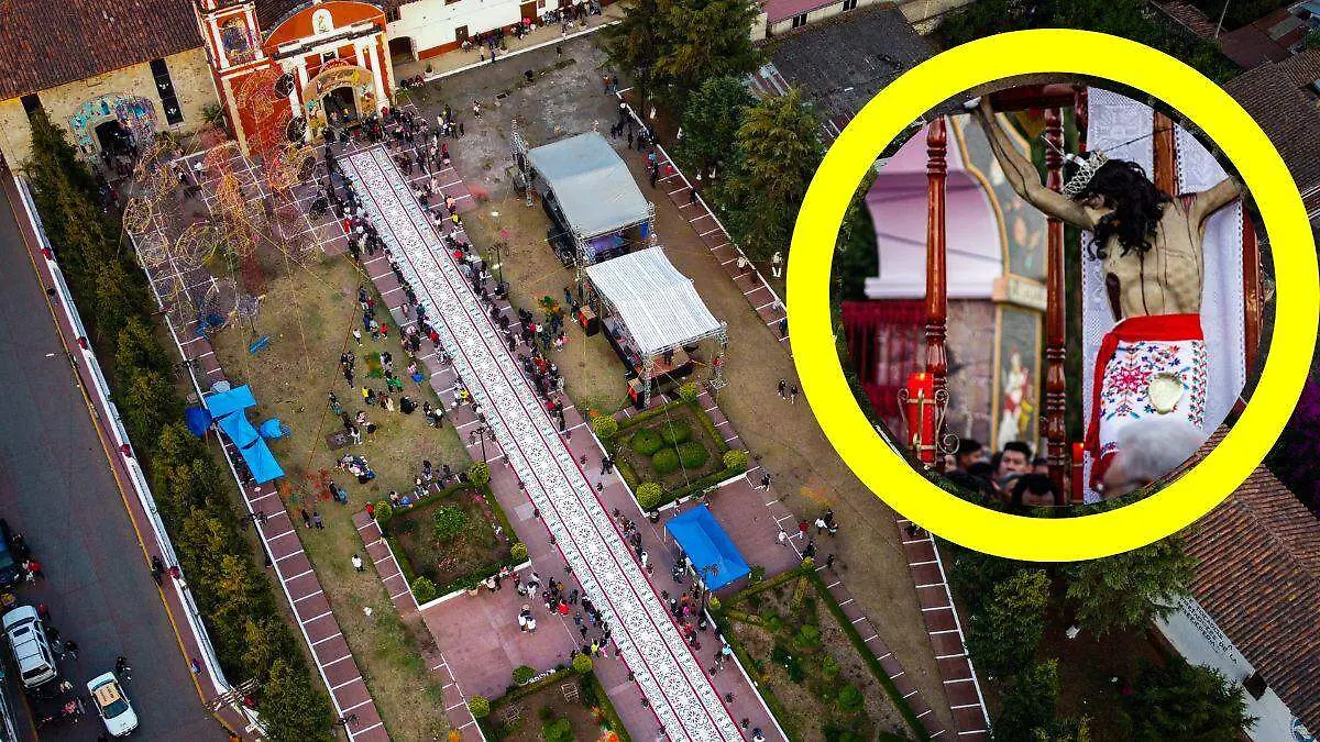 señor del colateral alfombras acaxochitlán