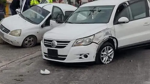 Choque en Pachuca